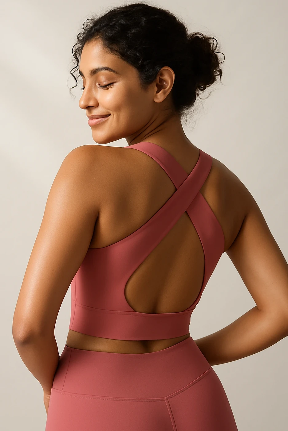 Mauve Crossback Bra media 1