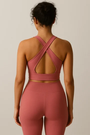 Mauve Crossback Bra