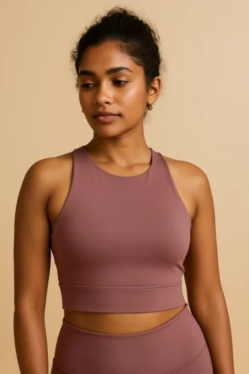 Purple Crossback Bra