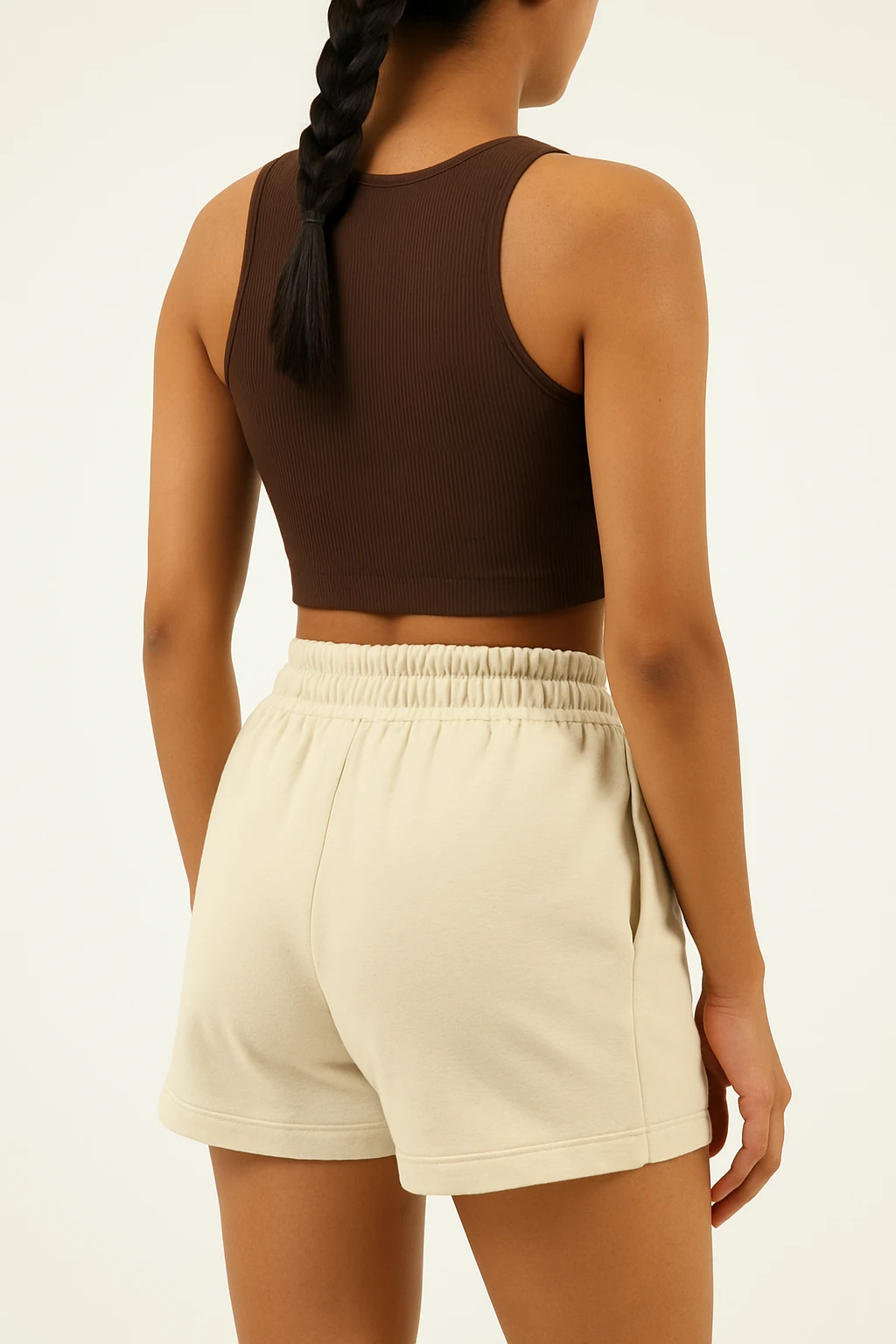 Cream Terry Shorts media 1