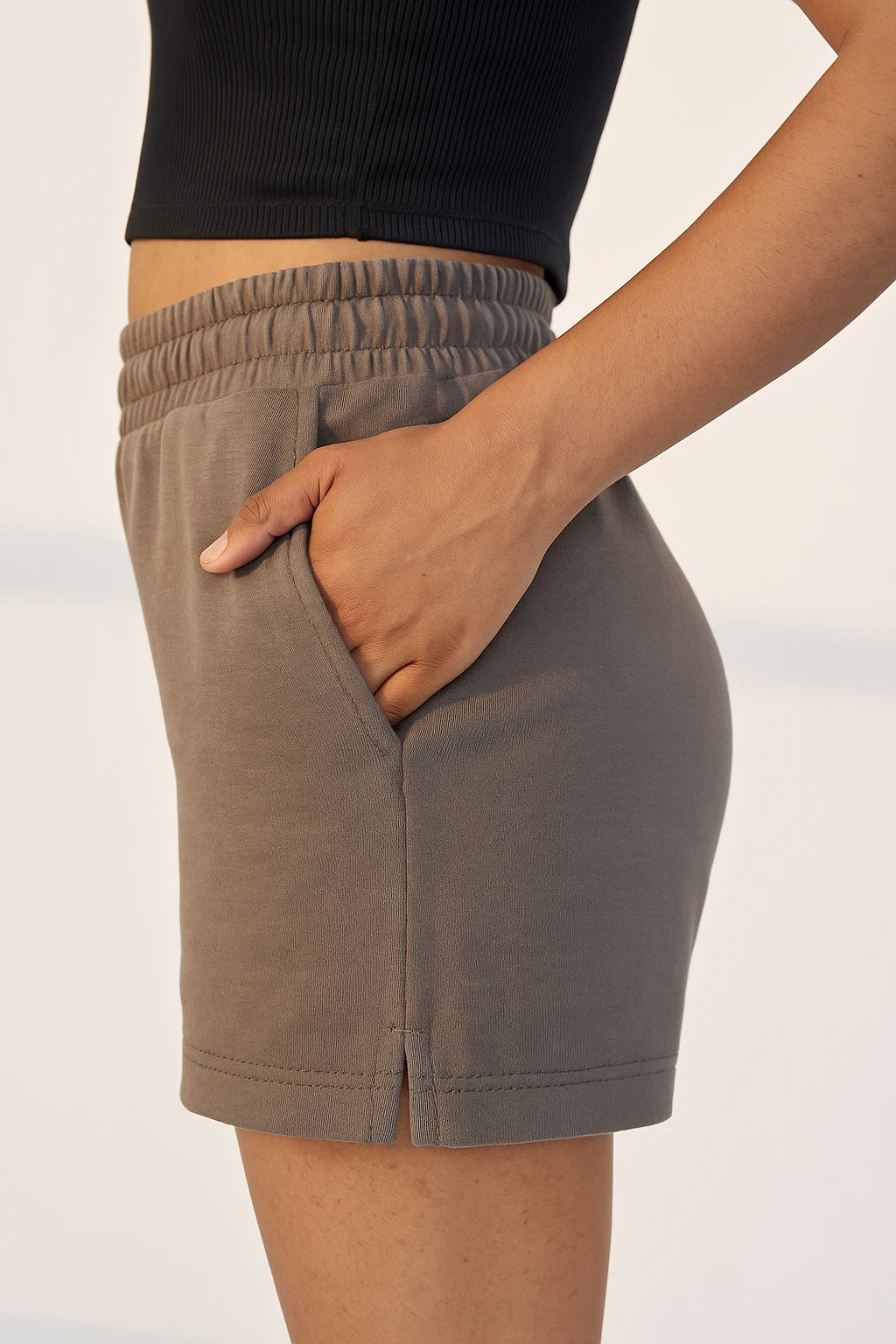 Charcoal Terry Shorts media 1