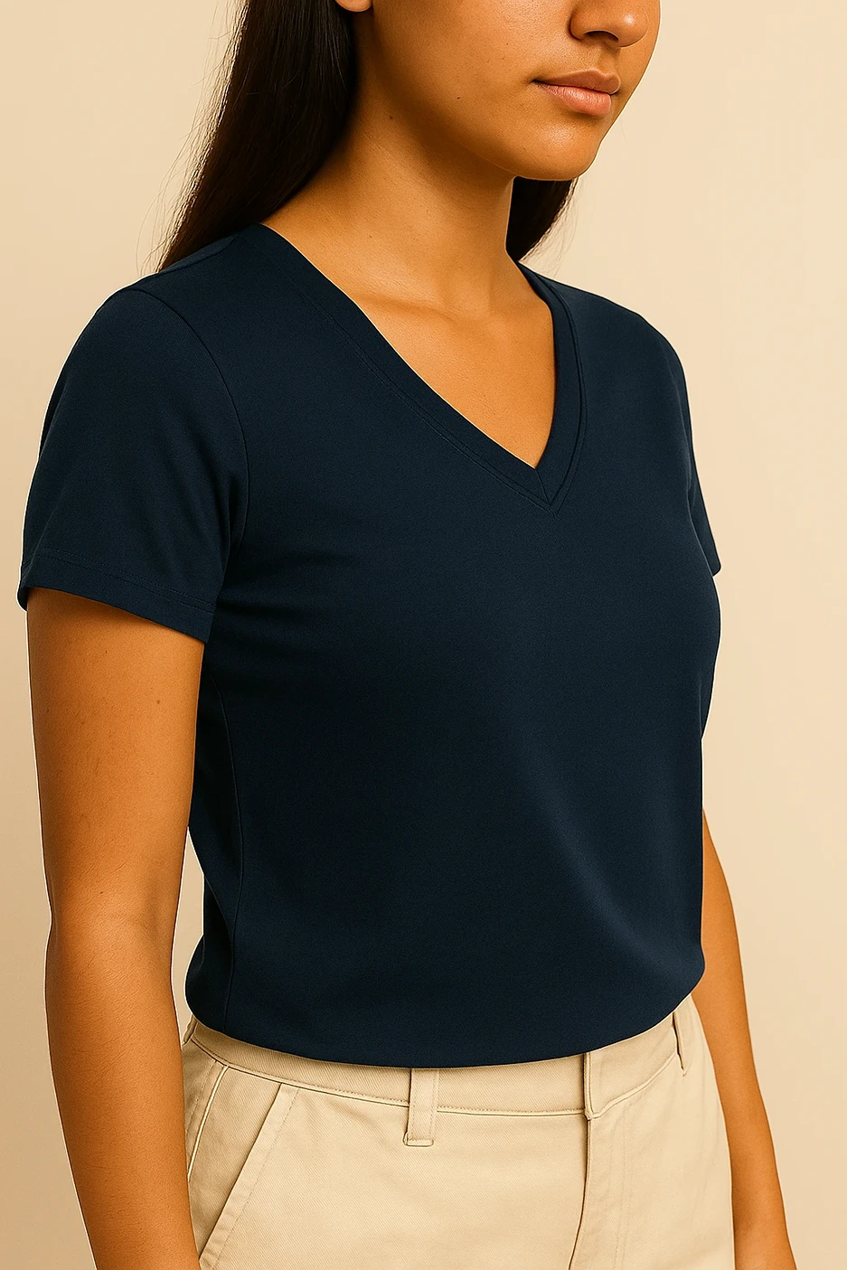 Ink Fluid V Neck Tee media 4