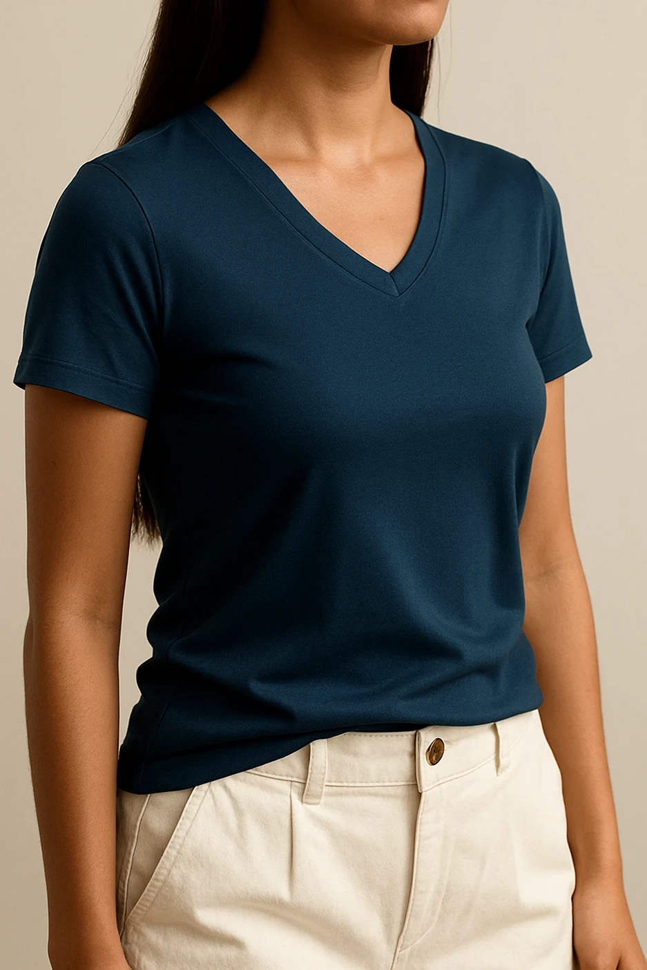 Ink Fluid V Neck Tee media 2