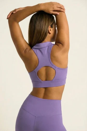 Purple Collared Bra