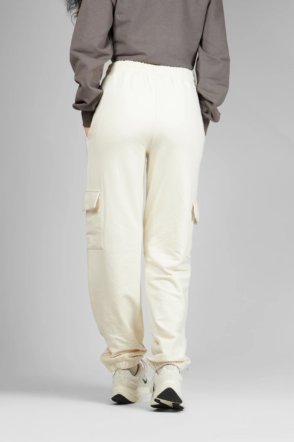 Cream Terry Joggers media 3