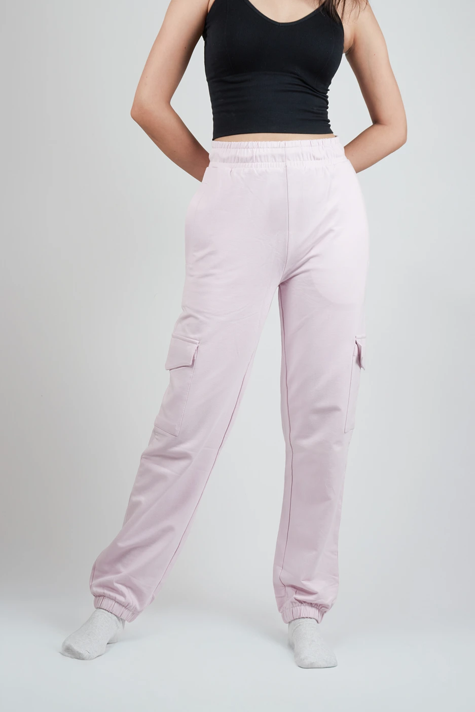 Lilac Terry Joggers media 1