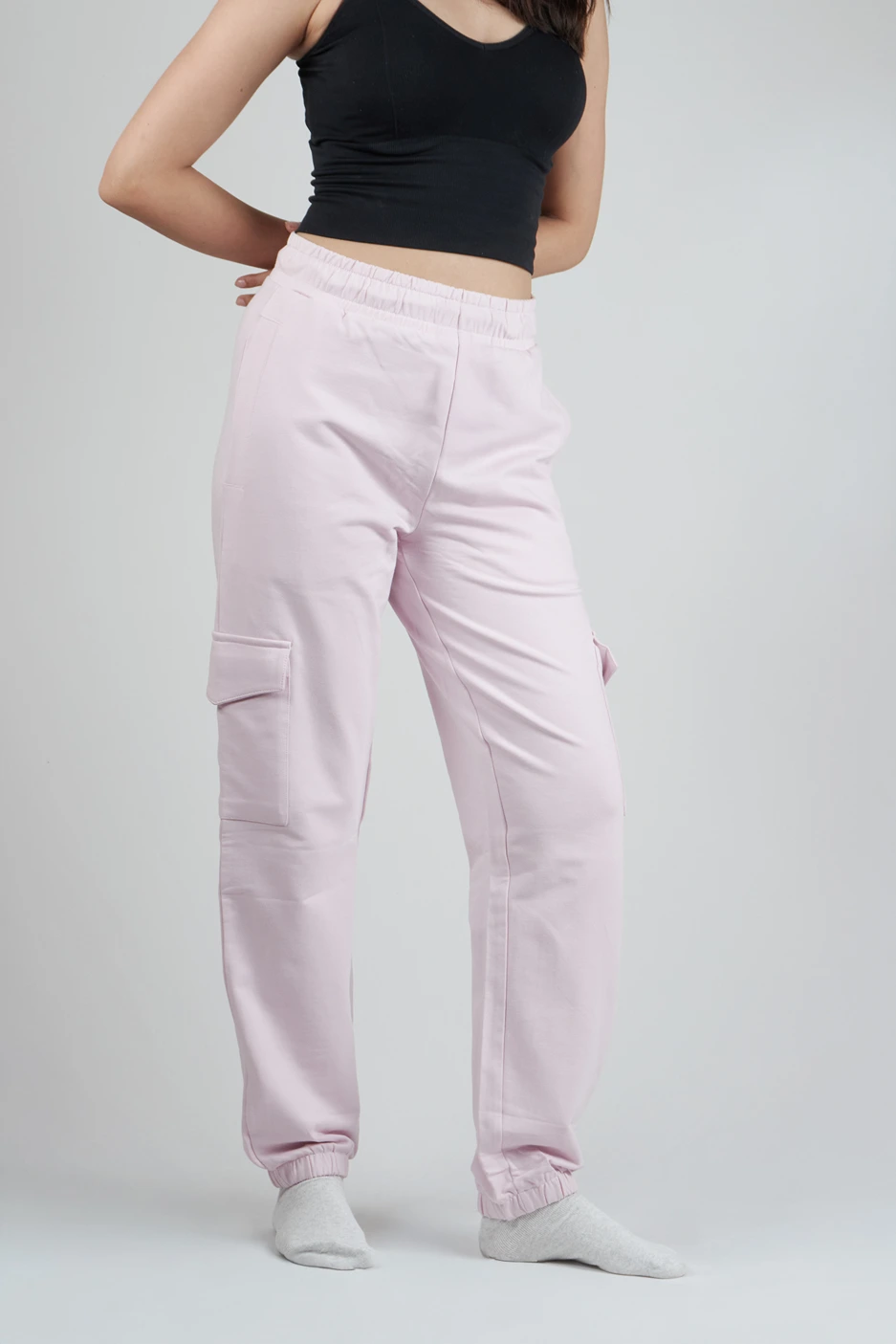 Lilac Terry Joggers media 5