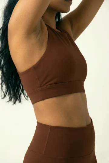 Brown Crossback Bra