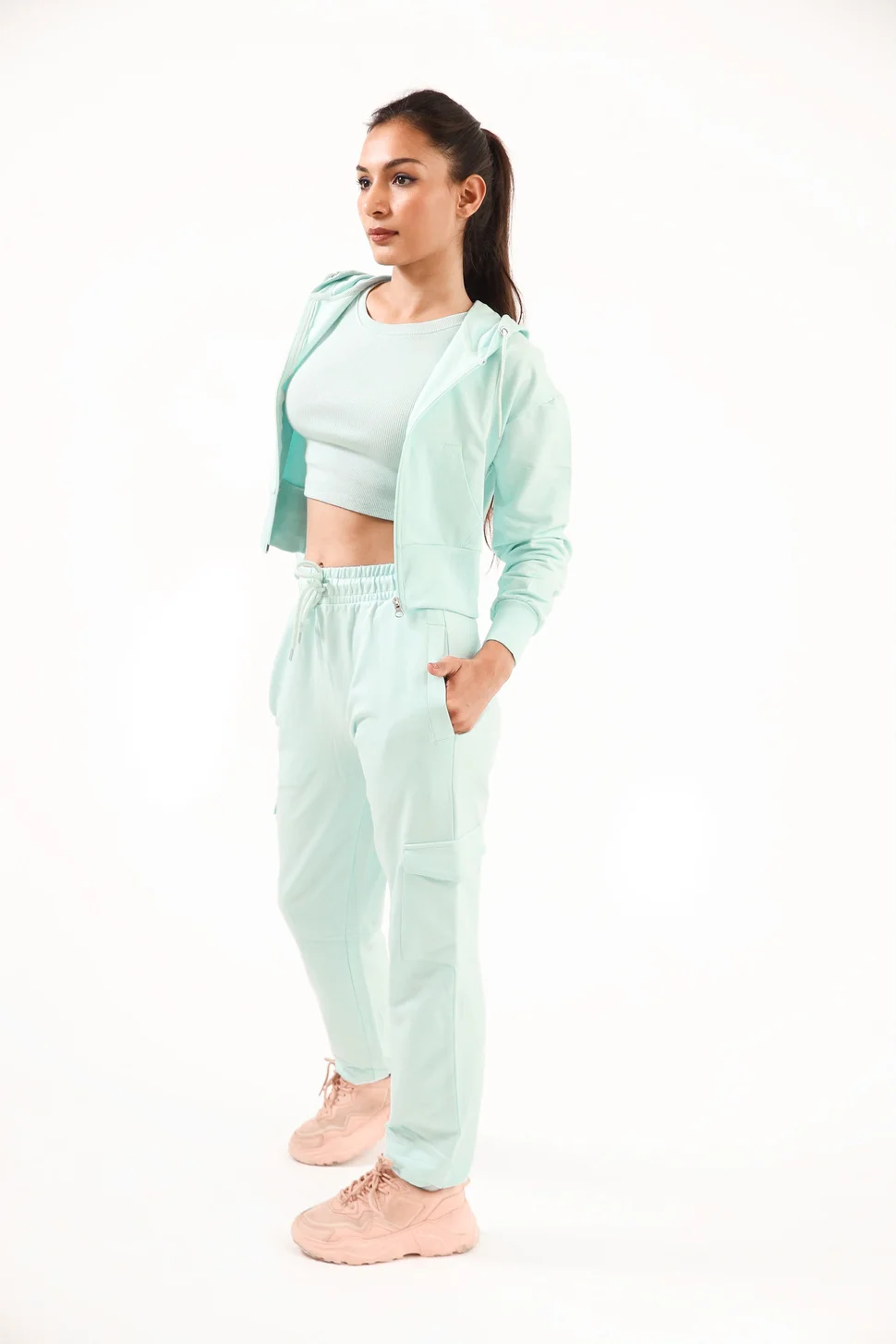 Aqua Terry Joggers media 3