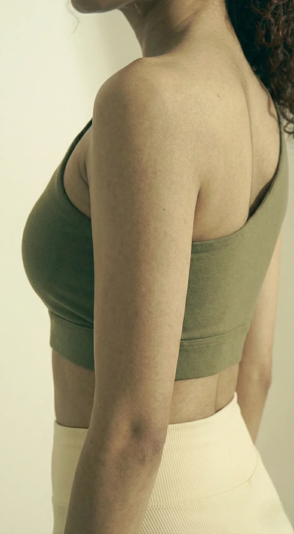 Olive One Shoulder Bra media 3
