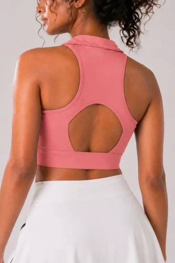 Mauve Collared Bra