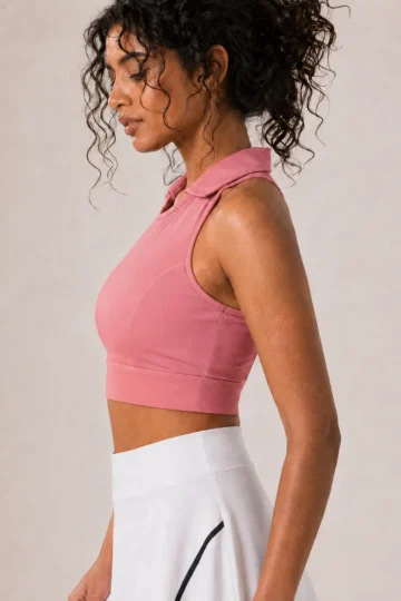 Mauve Collared Bra