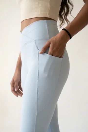 Ice Crisscross Flared Leggings