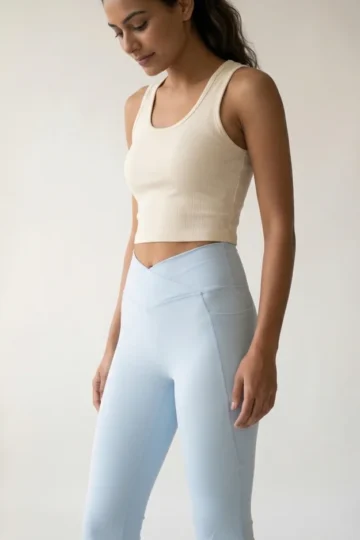 Ice Crisscross Flared Leggings